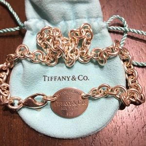 Return to Tiffany Oval Tag Necklace